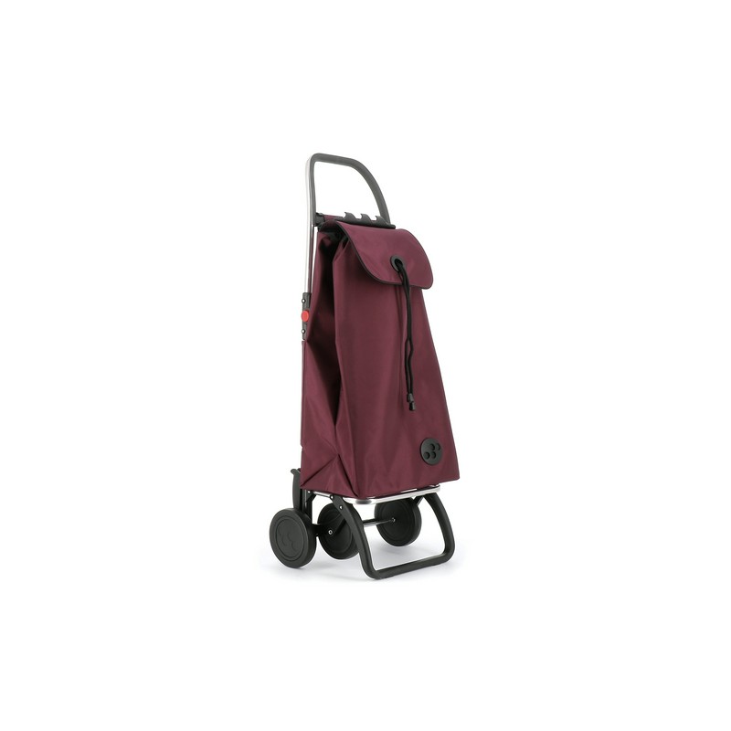 Rolser I-Max MF Folding Shopping Trolley, 2/4 Wheels – Burgundy