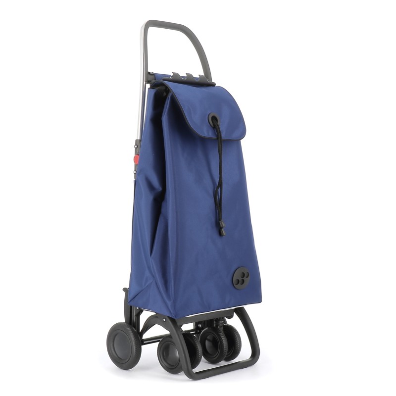Carro de la compra Rolser I-Max MF 4 ruedas, 2 giratorias, plegable – Azul Klein