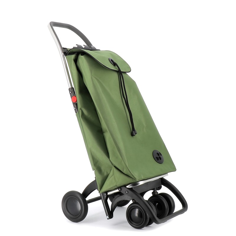 Carro de la compra Rolser I-Max MF 4 ruedas, 2 giratorias, plegable – Kaki