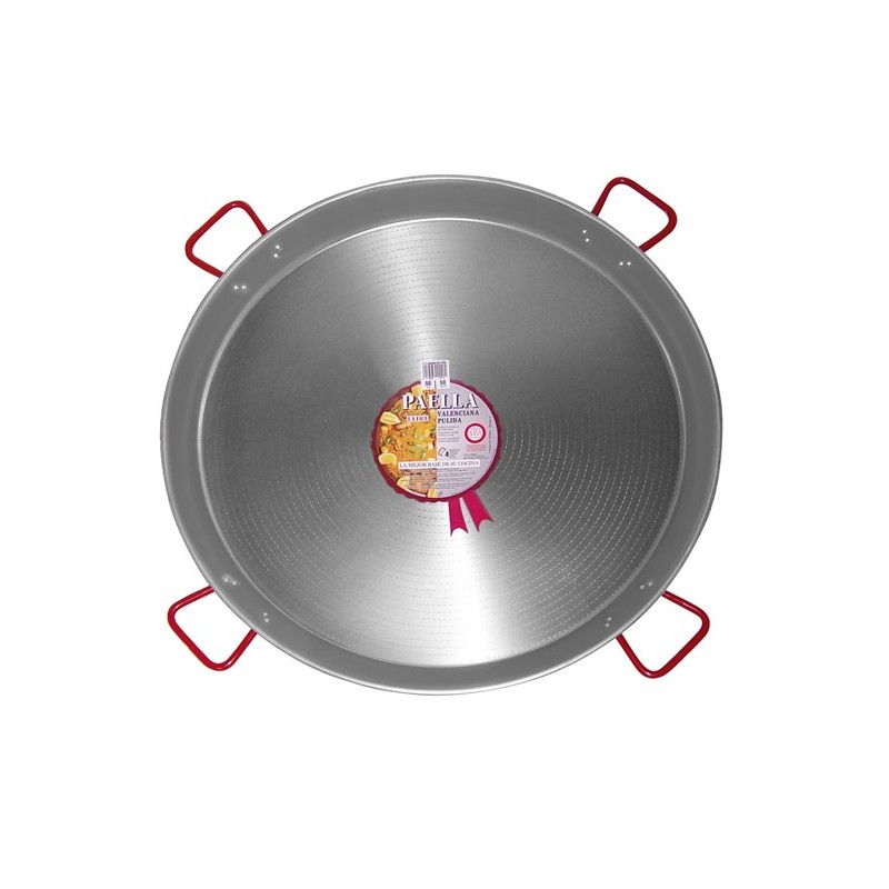 La Ideal - Paellera pulida 90 cm (4 asas)