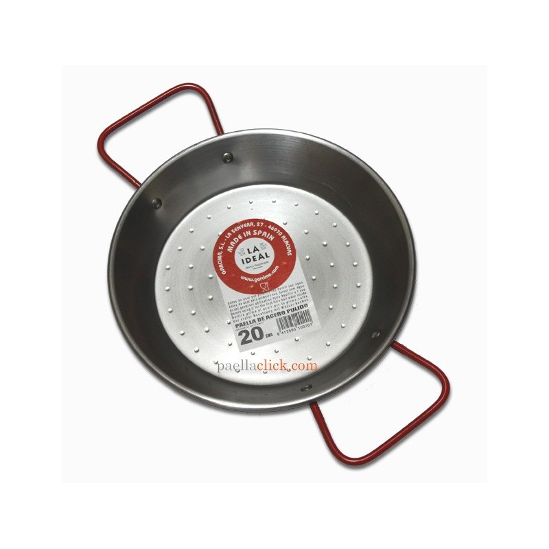 20 cm Polished Steel Paella Pan (tapa's size)