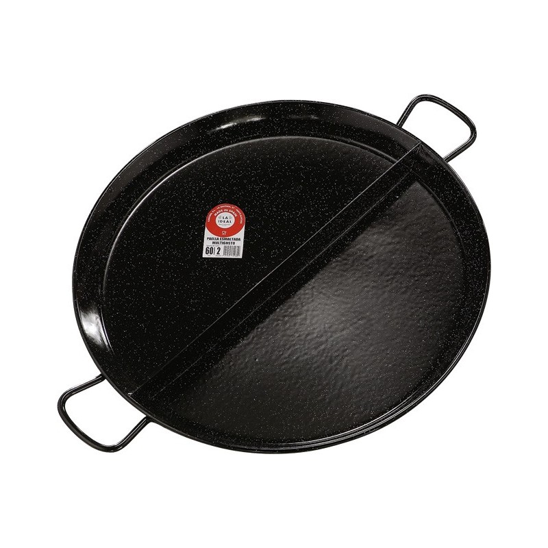 La Ideal - Paellera multigusto 60 cm (2 divisiones)